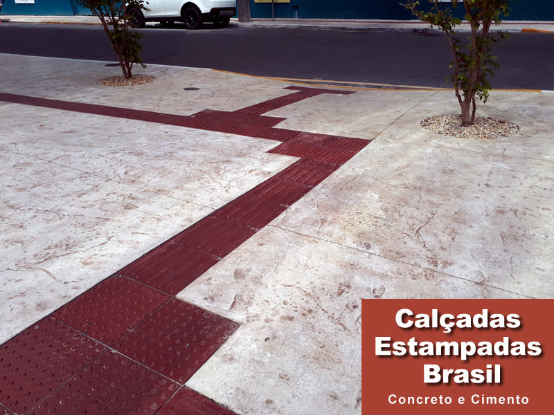 calçada estampada